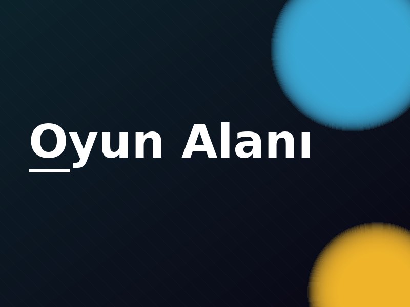 Oyun Alanı — markalı grafik