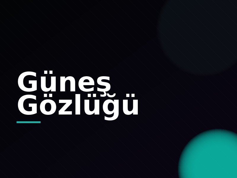 Güneş Gözlüğü — markalı grafik