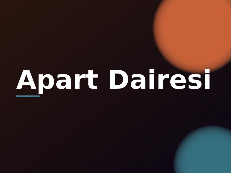 Marin Apart — apart dairesi