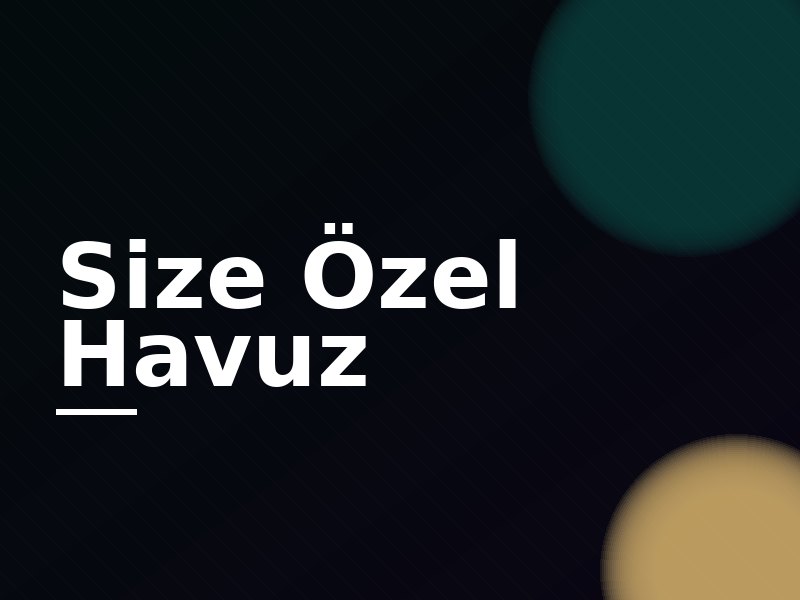 Villa Defne — size özel infinity havuz