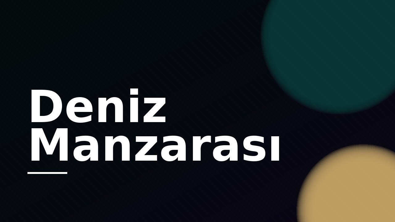 Villadan gün batımında Marmara manzarası