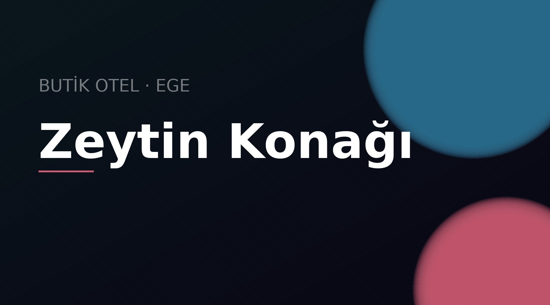Türk Ege'sinde zeytin ağaçları ve mavi deniz